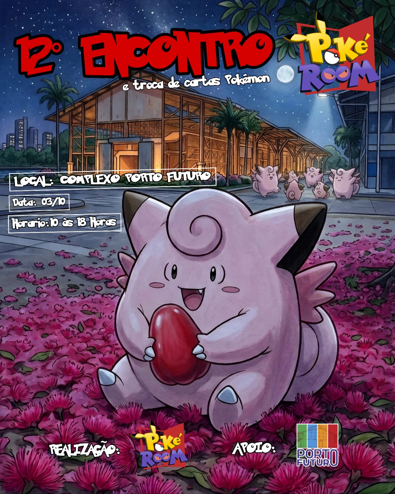 Logotipo de 12° Encontro e Troca de Cartas Pokémon